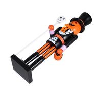UKCOCO Wooden Halloween Nutcracker Soldier Pumpkin Figurine Sturdy Decorative Ornament for Home Table Shelf Charming Halloween Party Centerpiece Spooky Seasonal Decor