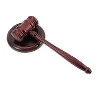 UKCOCO Wooden Judge Gavel with Base Loud Clear Knocking Auction Hammer for Lawyer Judge Chairman and Desktop Display Fine Workmanship for Courtroom and Auction Use