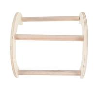UKCOCO Wooden Parrot Perch Stand for Birds and Chickens Smooth and Sturdy Bird Perch to Promote Fun and Balance for Playing Games