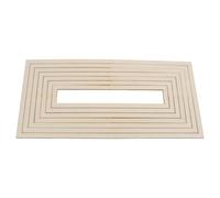 UKCOCO Wooden Rectangular Concentric Cutting Rail Set for Pottery Clay Molding - Ceramic Forming Tool for DIY Geometric Clay Shapes - Pottery Modeling Supplies for Beginners and Artists