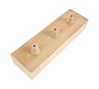 UKCOCO Wooden Tuning Fork Holder Precise Sound Calibration Resonance Box with Two-Slot Rectangular Design Universal Fork Compatibility for Wellness Practices and Rehearsal Studios