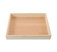 UKCOCO Wooden Zen Sand Tray for Desktop Meditation, Decorative Home Tray with Elegant Grain, Beige Finish, Relaxation Corner Accessory for Mini Zen Garden and Sand Art