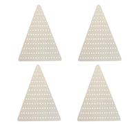 UKCOCO Wreath 10.6x8in Wooden 4pcs Triangular Boards with Pre-drilled Holes Rustic Wall Mountable Frames Seasonal Decorations for DIY Crafts for Wedding and Door Wreath