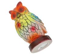 UKCOCO Yellow Owl Animal Night Light Decorative Table Lamp with Resin and Led, Creates Cozy Atmosphere for Bedroom Or Nursery, Stylish and Charming Ambient Desk Lamp