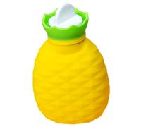 UKCOCO Yellow Silicone Hot Water Bottle Capacity Multi Function Hot Water Bag for Winter Relief and Warmth Portable Heat Therapy Pouch Family and Friends