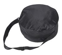 UKCOCO Yoga Wheel Storage Pouch Yoga Wheel Pouch Large Capacity Black Polyester Wide Adjustable Strap Portable for Transport and Going to Classes