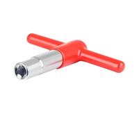 UKCOCO Zinc Alloy Drum Key Red Silicone Cover T-shape Universal Lug Drum Tuning Wrench Tool Accessories