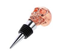UKCOCO Zinc Alloy Skull Wine Bottle Stopper Rose Stopper with Screw Seal for Wine Preservation Decorative Bottle Plug for Home Bar Party Use
