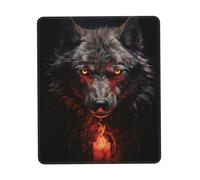 UKCZZLMSQ Bad Boy Red Wolf Printed Comfortable Mouse Pad â€“ Mouse Pad with Non-Slip Rubber Base, for Office, Home & Laptop 8.3 x 10.3 in
