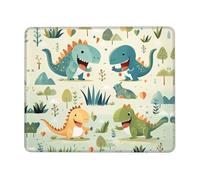 UKCZZLMSQ Cute little baby dinosaur Printed Comfortable Mouse Pad â€“ Mouse Pad with Non-Slip Rubber Base, for Office, Home & Laptop 7 x 8.6 in