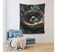 UKCZZLMSQ Little bird nestPrinted Wall Tapestry Decorationâ€“60x51in Fashionable Home & Makeup Wall Art, for Apartment, Dorm
