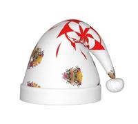 UKCZZLMSQ Plush Eight-way rotation Printed Christmas Hats â€“Perfect New Year's Holiday Home Decorations & Party Supplies