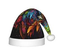 UKCZZLMSQ Plush Rosette Owl Printed Christmas Hats â€“Perfect New Year's Holiday Home Decorations & Party Supplies