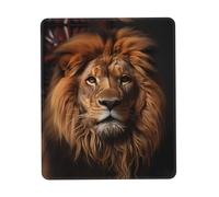 UKCZZLMSQ The Lion's Gaze Printed Comfortable Mouse Pad - Mouse Pad with Non-Slip Rubber Base, for Office, Home & Laptop 10 x 12 inch