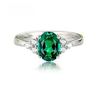UKD Emerald Women Ring Opening Adjustable Rings Anniversary Wedding Band Engagement Ring Superiorâ‚Quality and Creative Fashion Book