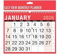UKDD® 2026 A4 Wall Calendar Planner - Home Office Easy View Large One Month to View For Home & Office Business School University