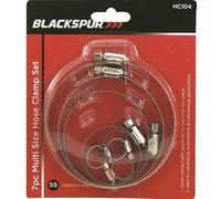 UKDD® 7Pc Large Hose Clamp Jubilee Clips Set Steel Clamps Stainless Assorted New