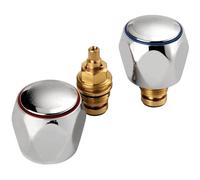 UKDD® Contract Handle Basin Tap Reviver Kit Replacement Tap Head with Cartridge 1/2" Chrome (Hot & Cold)