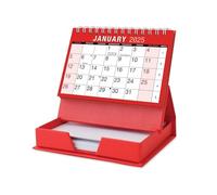 UKDD® Desktop Month to View Calendar Tear Off and Memo Note Pad Year 2026 (Runs form January 2026 - December 2026)