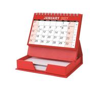 UKDD® Desktop Month to View Calendar Tear Off and Memo Note Pad Year 2027 (Runs form January 2027 - December 2027)