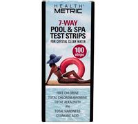 UKDD® Hot Tub, Pool and Spa Test Strips 7 way Measures Chlorine, PH and Total Alkalinity for crystal clear water (100Strips Pack)