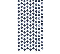 UKDD® NAVY COLLECTION CHRISTMAS DROPLET BAUBLES TREE DECORATIONS GLITTER MATT ICICLES (3mt Garland Bead)