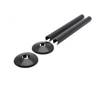 UKDD® Towel Rails Valve Radiators Suitable for Installation of Your Heated Designer Minimalist Central Heating System (Snappit Radiator Pipe Covers & Collars - Anthracite Grey)