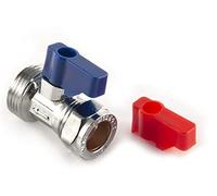 UKDD® Washing Machine Dishwasher Appliance Isolation Valve HOT & Cold Water Valve TAP 15mm x 3/4" Straight Valve