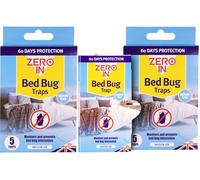 UKDeals Direct® Bed Bug Trap 5-Pack Ready-to-Use, Poison-Free Treatment Bug Detector Monitors Infestation, 500ml RTU Spray (2 x Pack of 5 Trap)