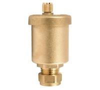 UKDeals Direct® Brass Bottle Air Vent 15mm Automatic Air Release Valve | Cylinder Style for Trapped Air Removal | 15mm Auto Air Vent