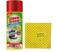 UKDeals Direct® Elbow Grease Oven & Grill Heavy Duty Cleaner Spray 400ml Powerful Oven & Grill Deep Cleaner with Elbow Grease Power Cleaning Cloth