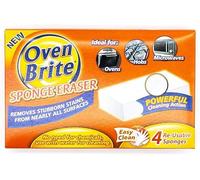 UKDeals Direct® Oven Brite Sponge Eraser 4 Pack - Ideal for Ovens, Hobs, Microwaves Easy Clean