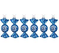UKDeals Direct UKDD® Christmas Candy Decoration Candy Props Christmas Tree Hanging Ornament Candy Baubles 6pcs (Royal Blue)