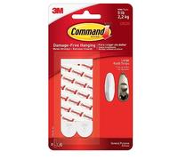 UKDeals Direct UKDD® COM023 Mounting Refill Strips white Replacement Refills Pk of 10 (1 Pack = 8 Adhesive Strips)