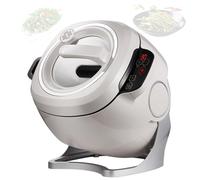 UKDUANWEI Automatic Cooking Machine | 2000W 6L auto cooking wok Fried rice machine | One-click Smart Start | Three Speed Adjustable | 360 ° Automatic Rotation