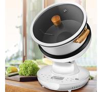 UKDUANWEI Full Automatic Cooking Machine | Touch Panel Cooker Robot | with 360° Rotating and 3D All-round Heating Anti-Paste | 3 Gear Pot Adjustment | for Home Restaurant
