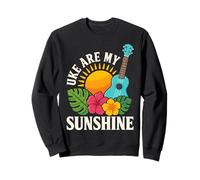 Uke Are My Sunshine Ukulele Player Hawaiian Guitar Musician Sweatshirt