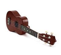 Ukelele Kit 21 Inch Basswood Saxophone Ukulele Guitar Rosewood 4 Strings Ukulele Bass Guitar Uke Gift Musical Instruments (Color : Coffee)