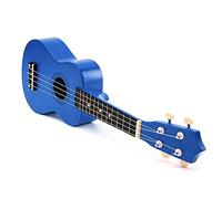 Ukelele Kit 21 Inch Basswood Saxophone Ukulele Guitar Rosewood 4 Strings Ukulele Bass Guitar Uke Gift Musical Instruments (Color : Blue)
