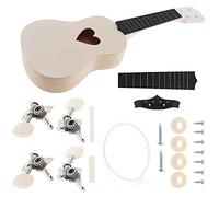 Ukelele Kit 21- inch Saxophone Ukulele DIY Kit Basswood Hawaiian Guitar With Heart- shaped Hole Handmade Painting
