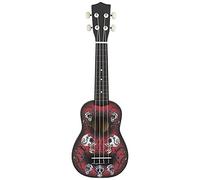 Ukelele Kit 21 Inch Ukulele Hawaiian Skull Guitar Instrument 4 String Basswood Ukulele Saxophone (Color : Ukulele)