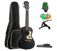 Ukelele Kit 23 Inch Concert Ukulele Black Starry Sky 4 Strings Hawaiian Mini Guitar Acoustic Ukulele