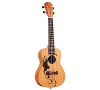 Ukelele Kit 23 Inch Ukulele Mahogany Concert Ukulele Hawaiian Bird Pattern 4 Strings Small Guitar Musical Instruments