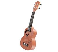 Ukelele Musical Instrument 21-inch Ukulele Sapele Wood Body With Pattern Ukulele Four-string Small Guitar Instrument