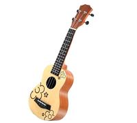 Ukelele Musical Instrument 21 Inch Ukulele Spruce Wood Panel Flower Pattern Mini Guitar 4 Strings Ukelele