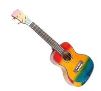 Ukelele Musical Instrument 24 Inch Acoustic Concert Ukulele With Solid Flame Maple Top Flame Maple Body (Color : B)