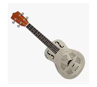 Ukelele Musical Instrument 24 Inch Concert Ukulele Gloss F Hole Brass Resonator Ukulele With Hard Case