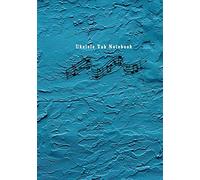 Ukelele Tab Notebook: Composition and Songwriting Ukulele Music Song with Chord Boxes and Lyric Lines Tab Blank Notebook Manuscript Paper Journal ... or Musician Blue-Green Color Mable Theme