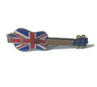 UKELELE UNION JACK GUITAR TIE BAR GREAT GIFT FOR MUSIC LOVERS (TB18)