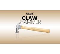 UKEN Claw Hammer 16 OZ | Heavy-Duty American-Type Hammer | Drop-Forged Steel | Hickory Wooden Handle | Durable & Versatile Hand Tool